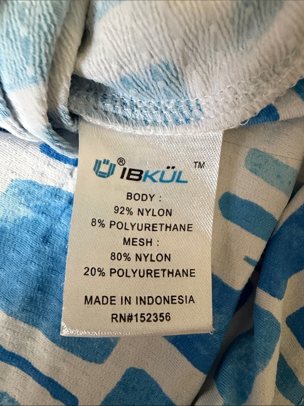 IBKUL Blue & White Long-Sleeve Patterned 1/4 Zip Sun Protection Cool Shirt sz XS - Picture 8 of 12
